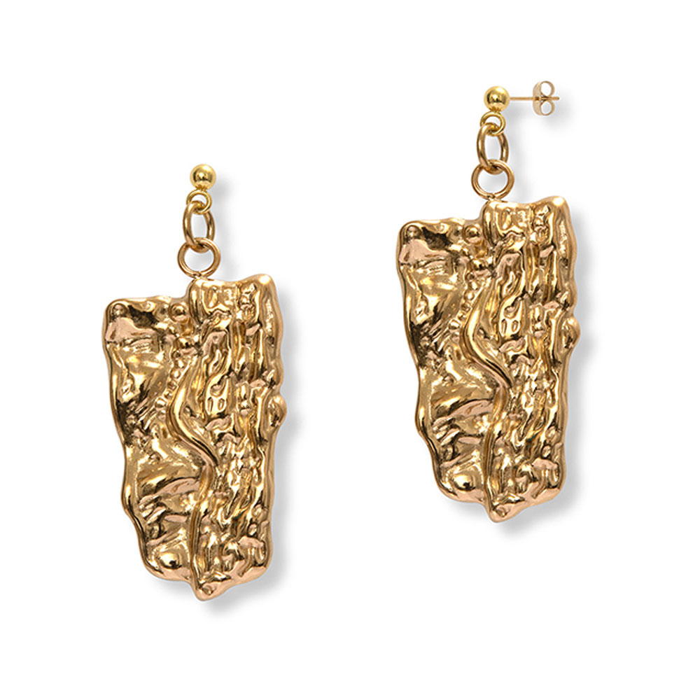 Gold Aster Studs
