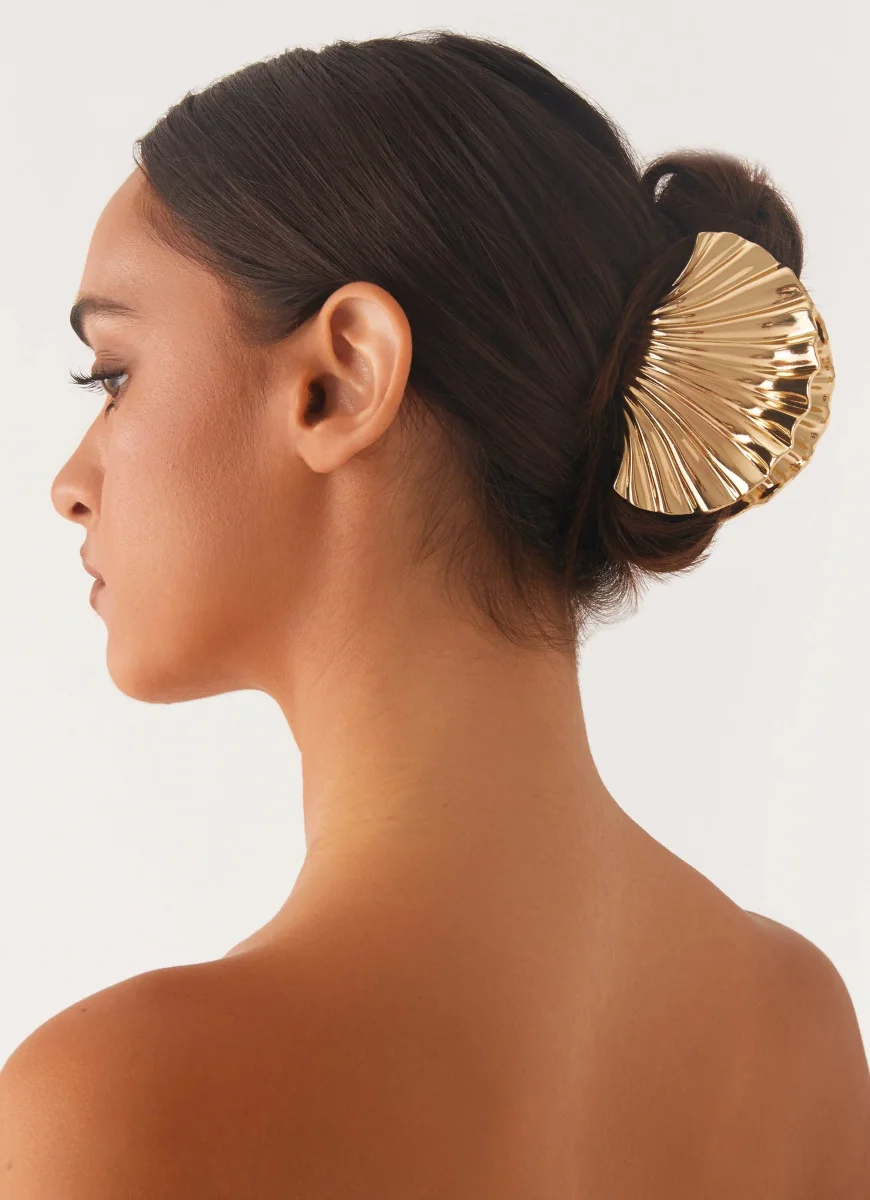 Milano Claw Clip – Gold