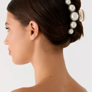 Oyster Club Claw Clip - Pearl
